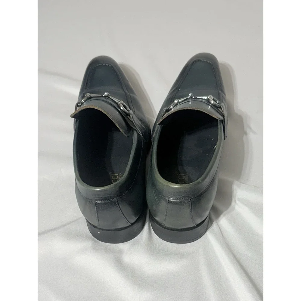 Carrucci Blue/Green Horsebit Buckle Loafer KS4/8-02 Size 12